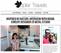 Metal Studio Thailand interview in Poplar Travels Magazine