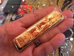 solid bar of 24k gold in chaing mai